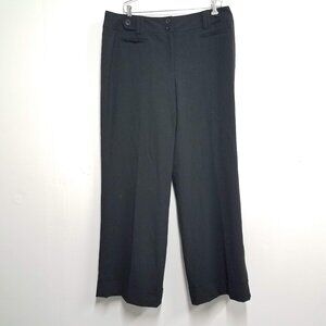 Ann Taylor Curvy Fit Pants Black Womens 16 Dress Pants Wide Leg 83301575/167839